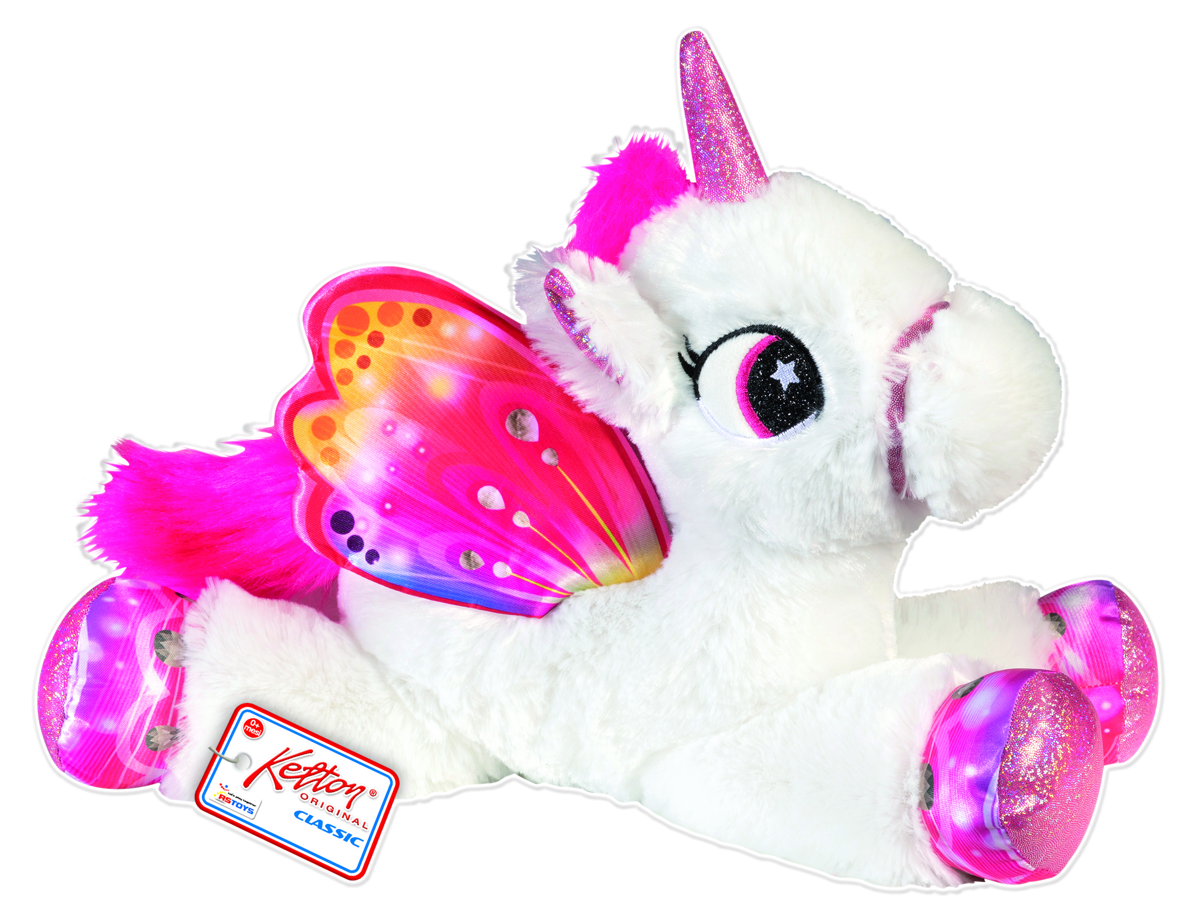 Unicorno Peluche per Bambini 40 cm Con Scatola Regalo