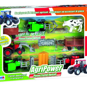 AGRIPOWER PLAYSET 4 TRATTORI AGRICOLI RONCHI SUPERTOYS