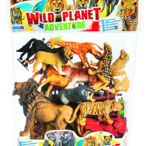 WILD PLANET ADVENTURE BUSTA MEDIA ANIMALI SELVAGGI 19 PEZZI RONCHI SUPERTOYS