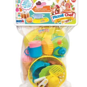 SET CUCINA PICCOLI CHEF CON CESTINO