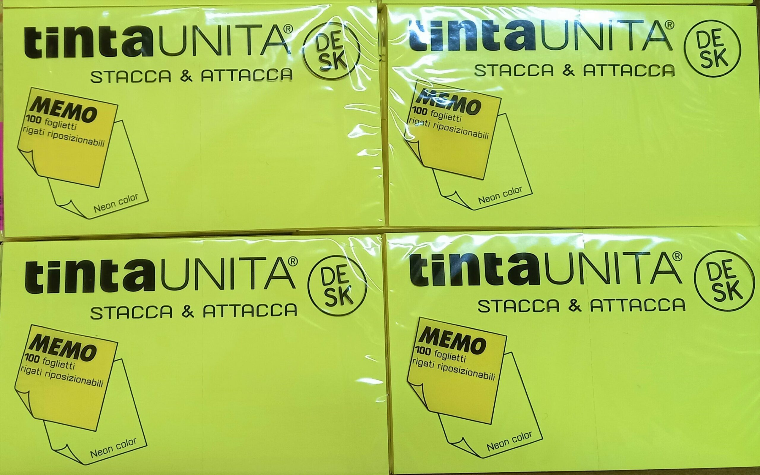 TINTA UNITA - Stacca & attacca - Post it 100 Memo 125mm x 75mm