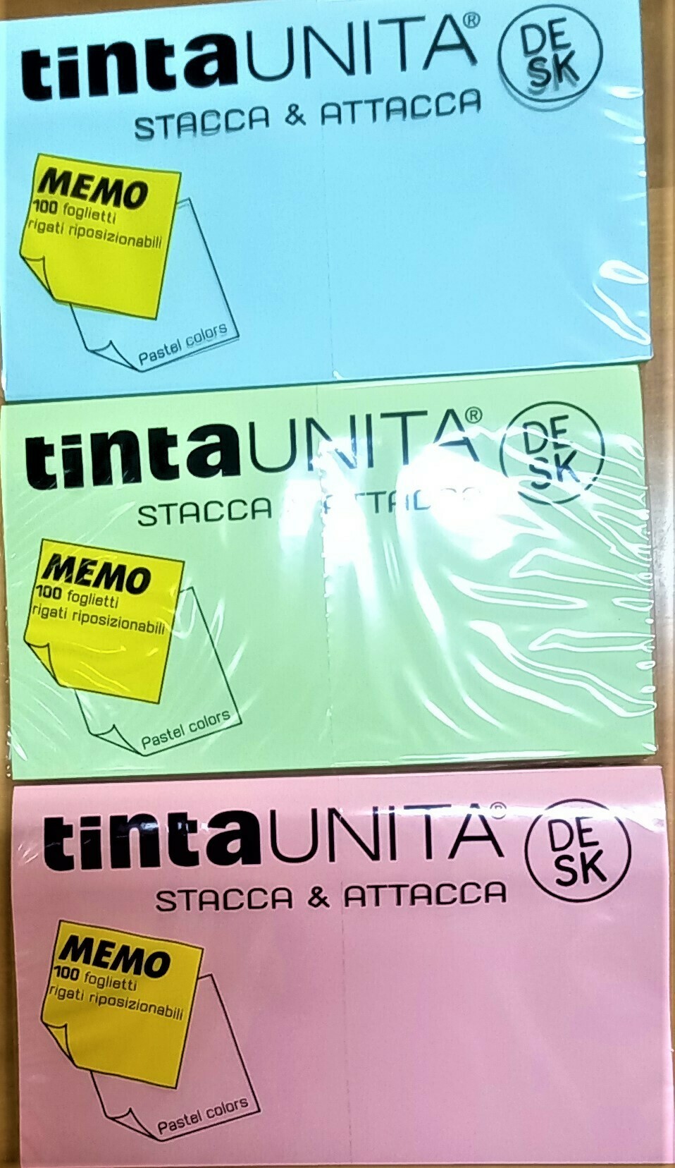 TINTA UNITA - Stacca & attacca - Post it 100 Memo 125mm x 75mm - Pat 25