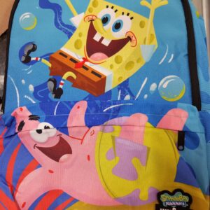 SPACE JUNK Zaino Scuola e Tempo Libero Spongebob Blù