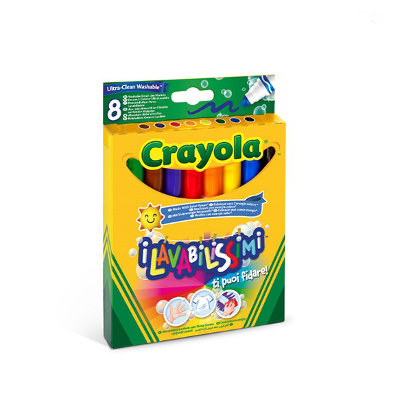 Crayola I Lavabilissimi 8 Rotuladores