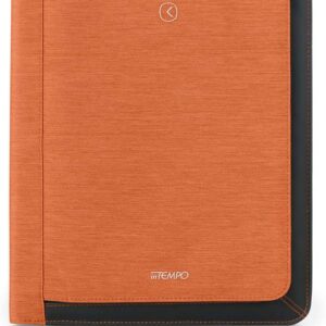 PORTABLOCCO TEKNIKO CON ZIP E PORTA USB 27 X 33 CM ARANCIO INTEMPO