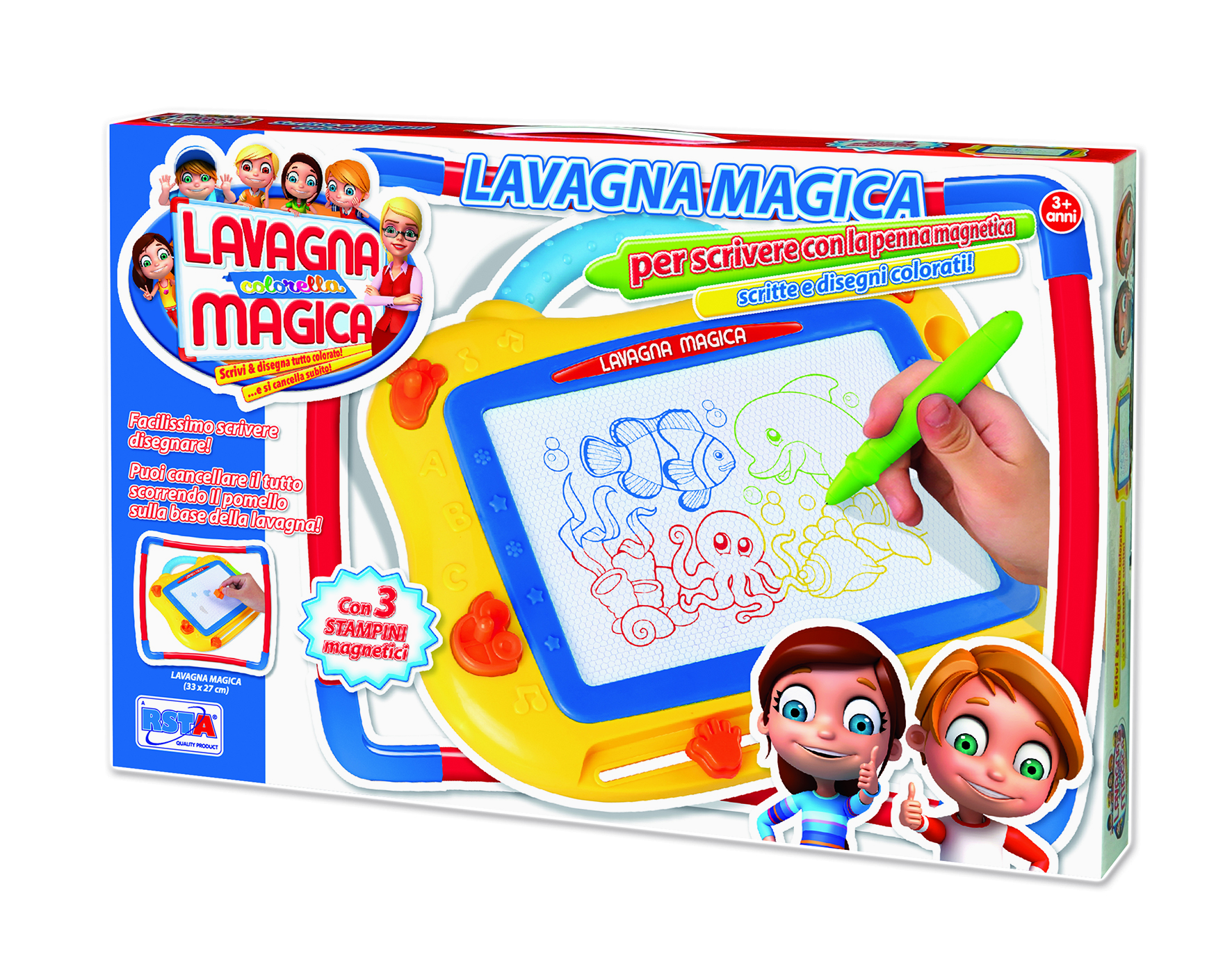 Portablocco Lavagna Magnetica Bambini Lavagna Magica Cancellabile