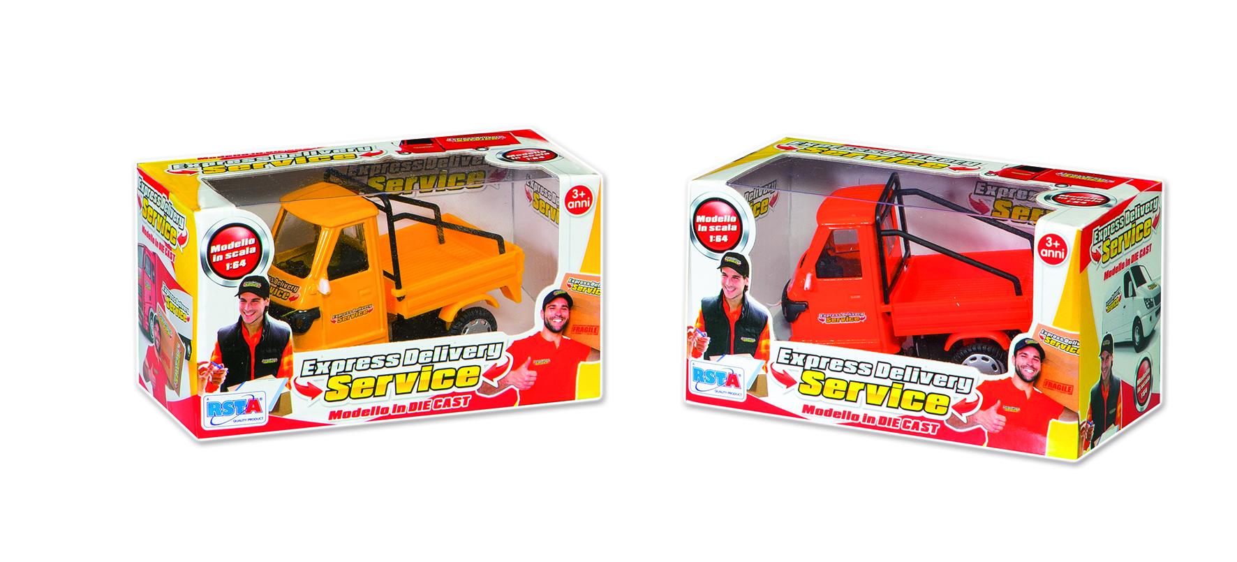 EXPRESS DELIVERY SERVICE MOTOCARRO IN DIE CAST 1:64 RONCHI SUPERTOYS