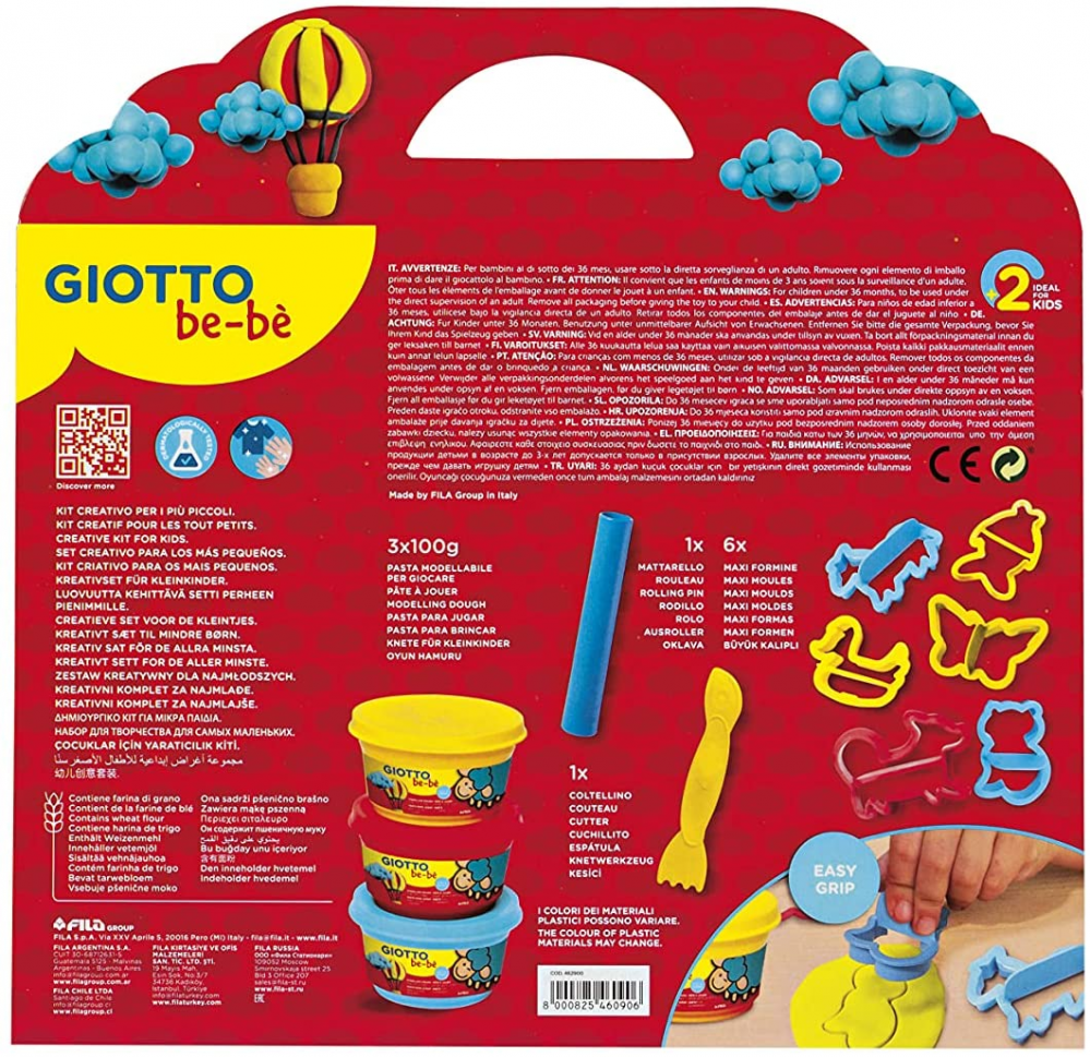 Giotto Bebe Super Soft Modelling Dough 4x100g-464902 – Dubai