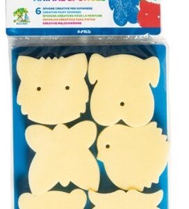 SPUGNE ANIMALI 6 PEZZI FILA