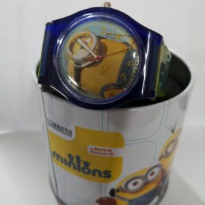 Minions Cattivissimo Me  orologio analogico in scatola giallo