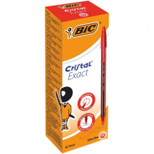 PENNE A SFERA CRISTAL EXACT PACCO DA 20 PEZZI ROSSO BIC