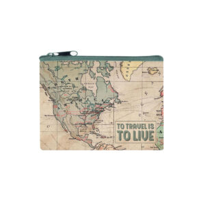 PORTAMONETE FUNKY COLLECTION "TO TRAVEL IS TO LIVE" LEGAMI