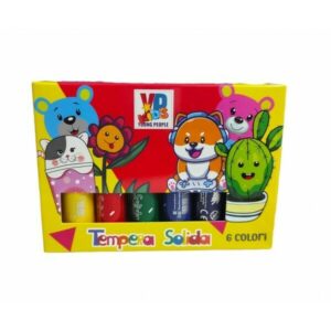 Tempera Solida da 6 colori Young People colori che non sporcano