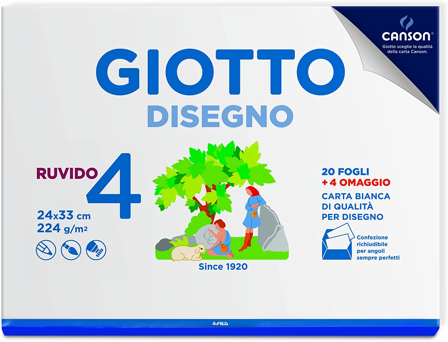 Giotto Album Disegno 4, A4, Carta Ruvida – Cartolibreria Orsino