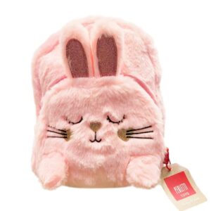 MINI ZAINO PELUCHE PINK CONIGLIETTO PERLETTI TOYS