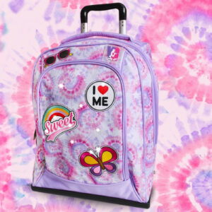 ZAINO DREAM TROLLEY CON LUCI ROSA UNICORNO YOUNG PEOPLE GIRL POOL OVER