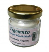 VASETTO DI PIGMENTO PURO PER PLASTICMODEL MADREPERLA ARGENTO 30 ML HOBBY E BLU
