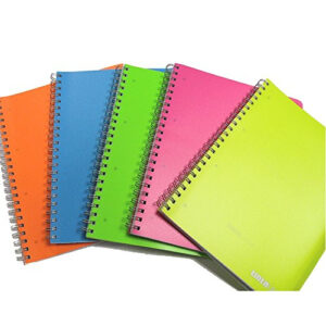 MAXI QUADERNO SPIRALATO A4 PPL FF120 CON FORI MICROFORI E DIVISORI TINTAUNITA
