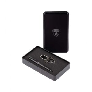 SET PORTACHIAVI + PENNA LAMBORGHINI URRACO IN SCATOLA REGALO FRANCO COSIMO PANINI