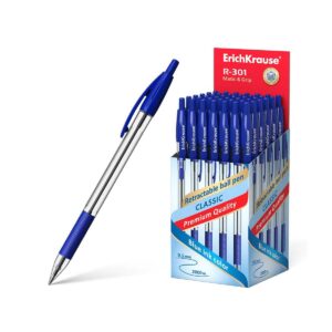 Penna sfera ErichKrause® R-301 Classic Matic&Grip 1.0, ink color blu