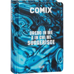 AGENDA COMIX 16MESI MIGNON PLUS METAL FLUID
