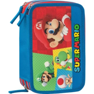 ASTUCCIO  CORREDATO 3 ZIP SUPERMARIO